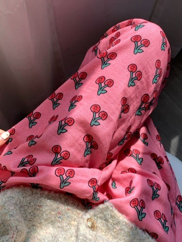 'Cherry Burst' Pants 100% Cotton Gauze