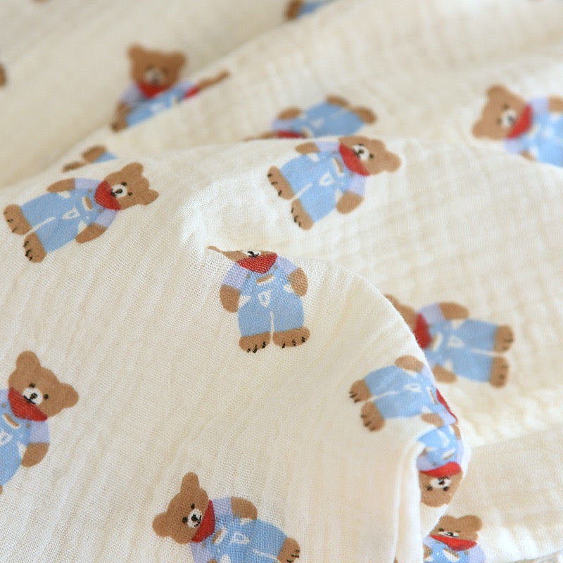 ‘Love at First Sight’ Bear Pants 100% Cotton Gauze