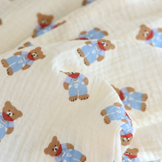 ‘Love at First Sight’ Bear Pants 100% Cotton Gauze
