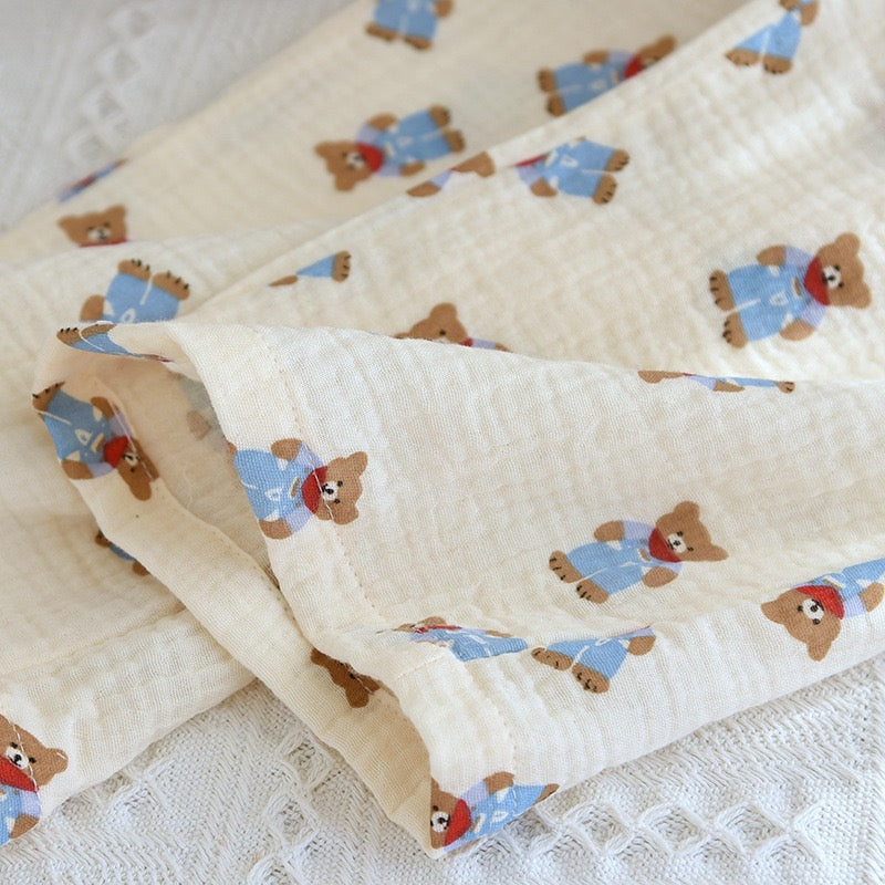 ‘Love at First Sight’ Bear Pants 100% Cotton Gauze