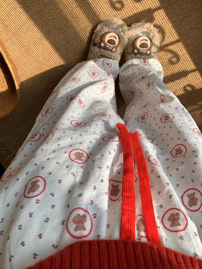 ‘Rosie Bear’ Pants 100% Brushed Flannel