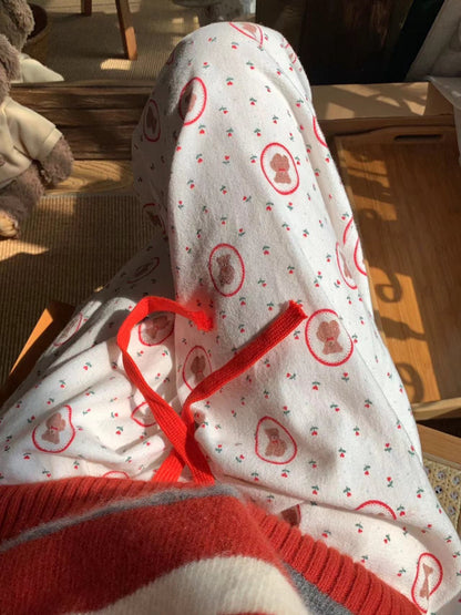 ‘Rosie Bear’ Pants 100% Brushed Flannel