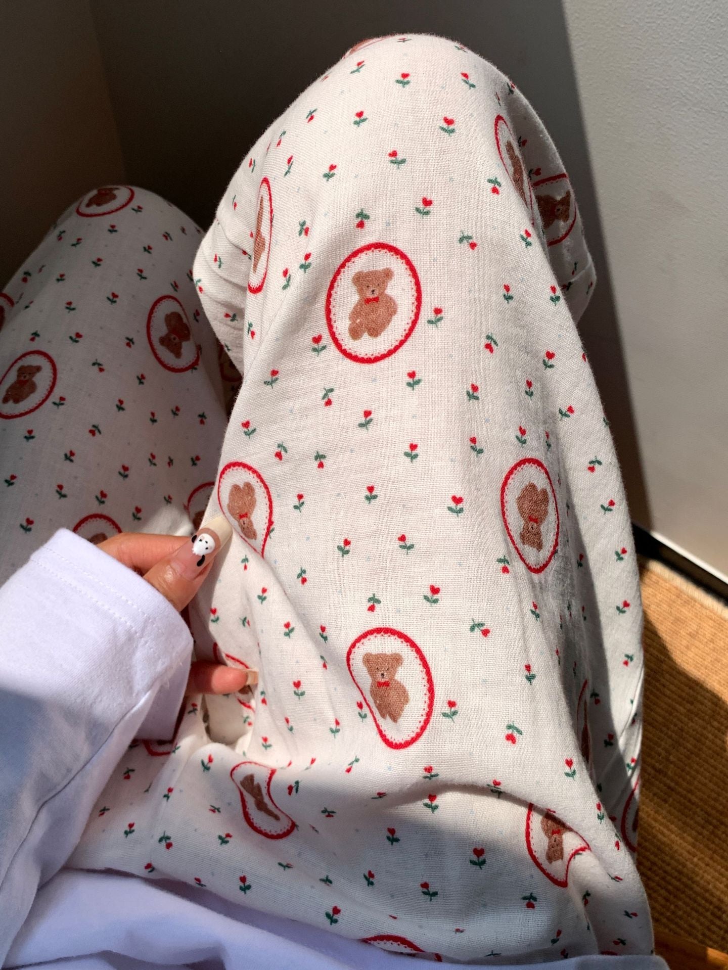 'Rosie Bear' Pants 100% Cotton Gauze