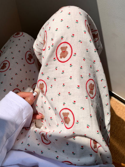SUMMER 'Rosie Bear' Pants 100% Cotton Gauze